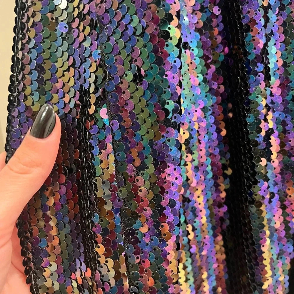AQUA Bloomingdale’s Sequined Slip Dress - Picture 10 of 13